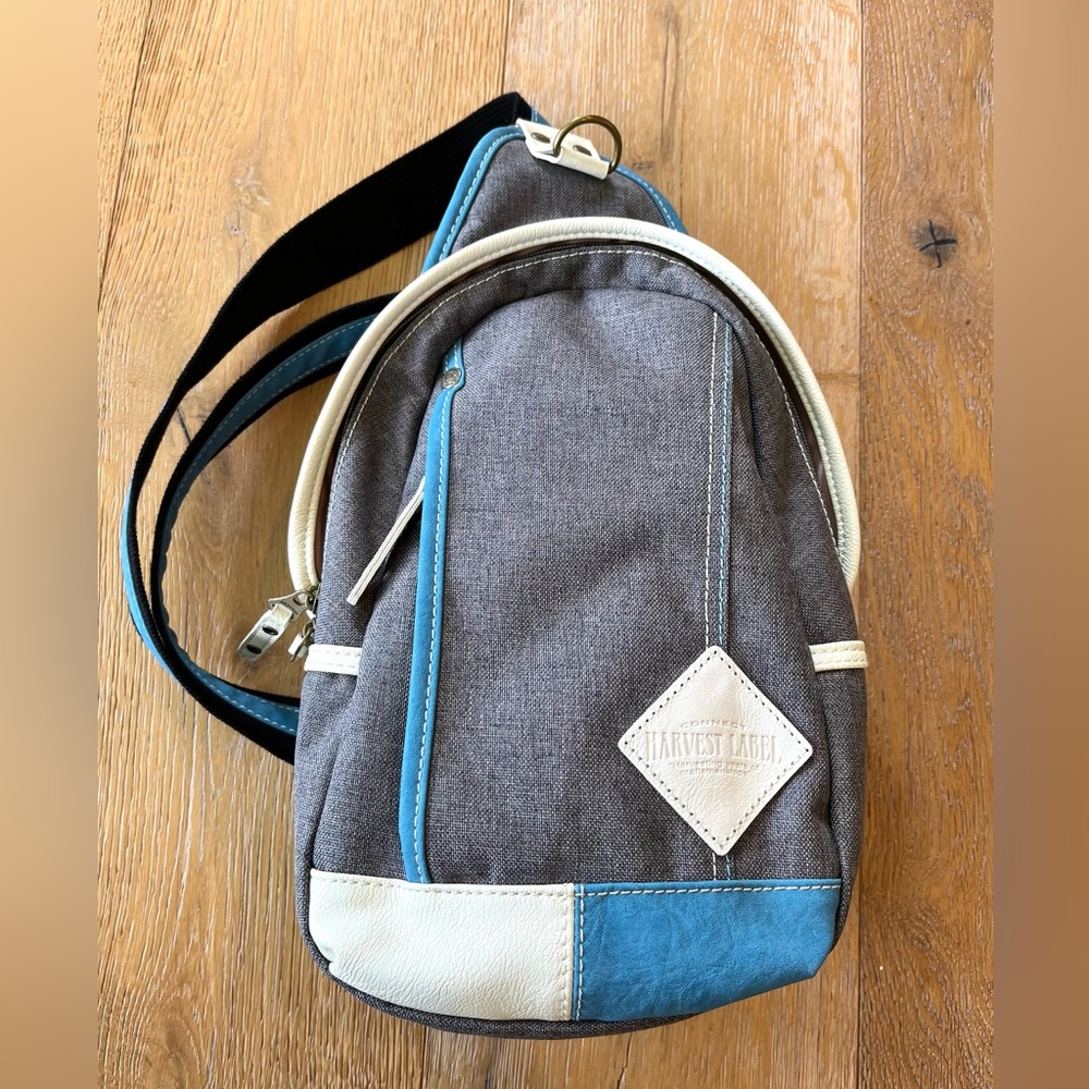 Harvest Label Sling Pack grey blue bag backpack